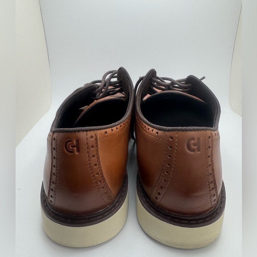Cole Haan Grand Series Men's Tan Leather Oxfords size US 12 - Picture 9 of 10